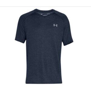 NWT Under Armour Men's Tech 2.0 V-Neck Short Sleeve Shirt Academy Blue Size XXL